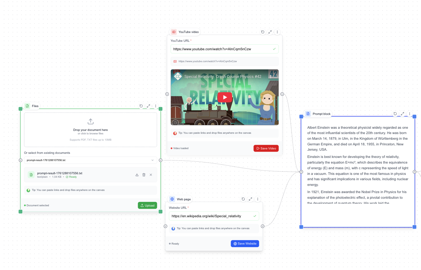 Bring anything into your workspace